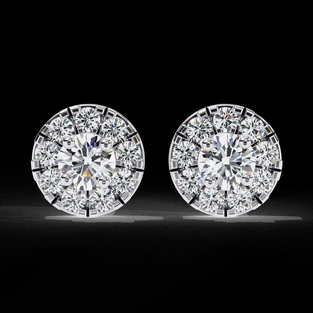 Mystic Glam Lab Grown Diamond Stud Earrings - Image 3 Mystic Glam Lab Grown Diamond Stud Earrings, view 3 of 7