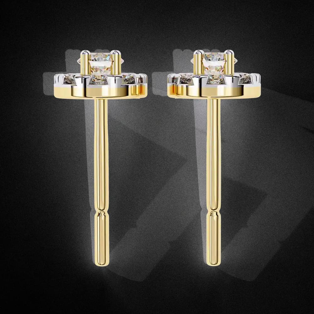 Mystic Glam Lab Grown Diamond Stud Earrings - Image 4 Mystic Glam Lab Grown Diamond Stud Earrings, view 4 of 7