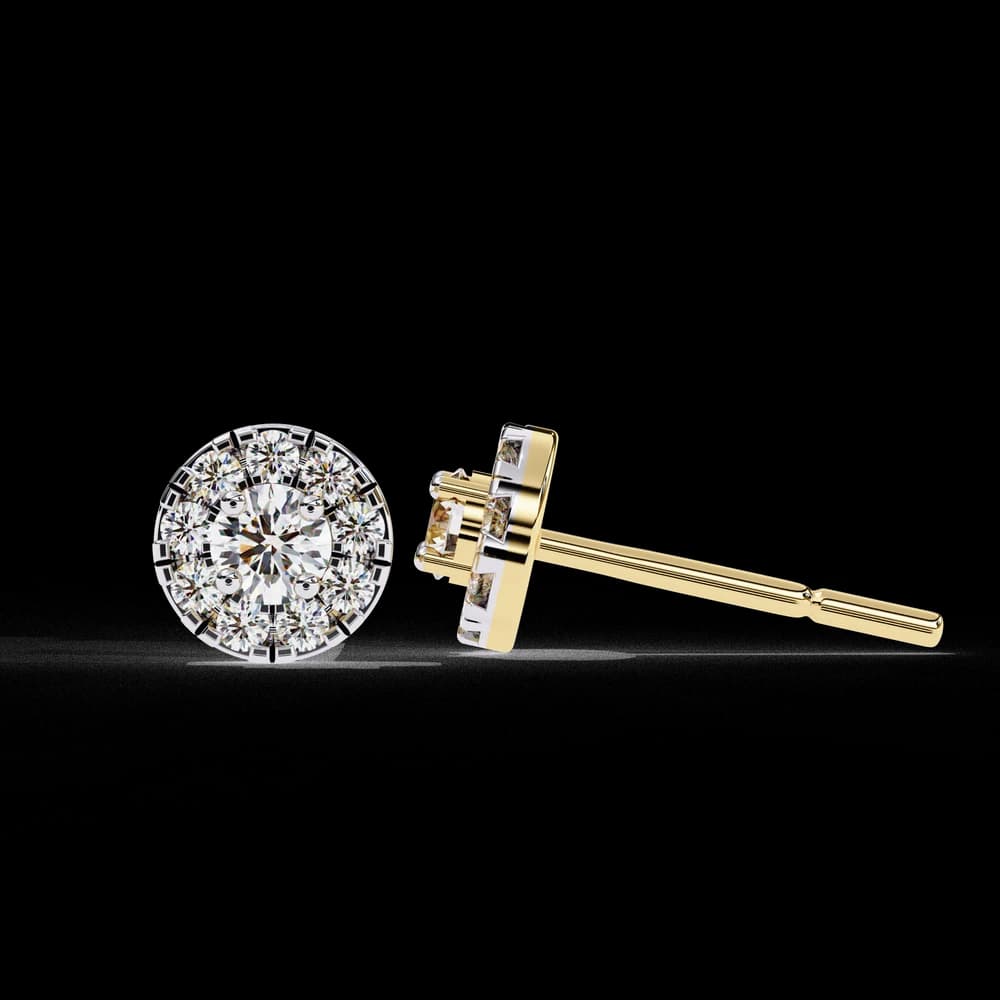 Mystic Glam Lab Grown Diamond Stud Earrings - Image 5 Mystic Glam Lab Grown Diamond Stud Earrings, view 5 of 7