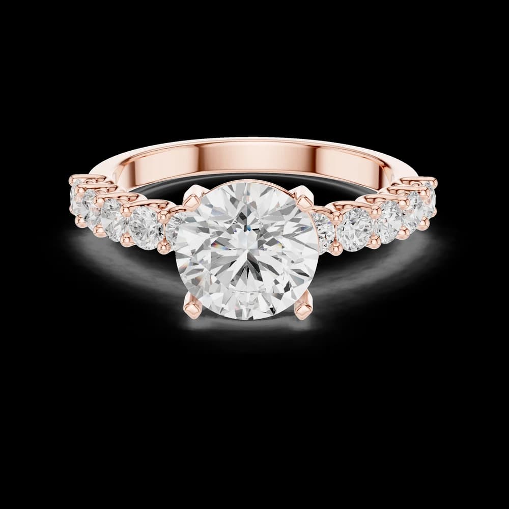Round Eternity Lab Grown Diamond Ring - Image 1 Round Eternity Lab Grown Diamond Ring, view 1 of 6