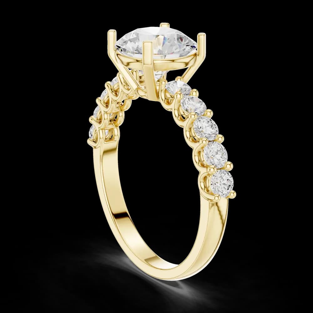 Round Eternity Lab Grown Diamond Ring - Image 4 Round Eternity Lab Grown Diamond Ring, view 4 of 6
