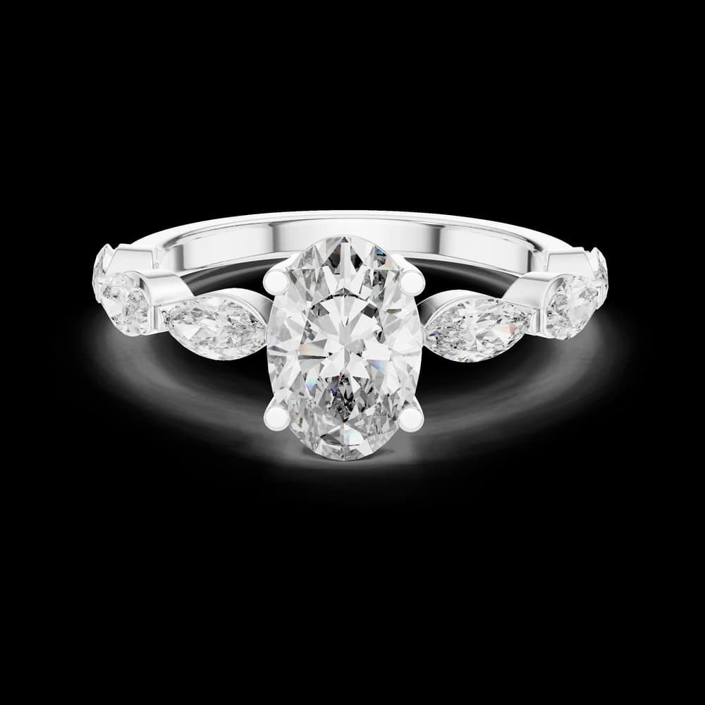 Mystic Knot Lab Grown Diamond Celtic Ring - Image 2 Mystic Knot Lab Grown Diamond Celtic Ring, view 2 of 6