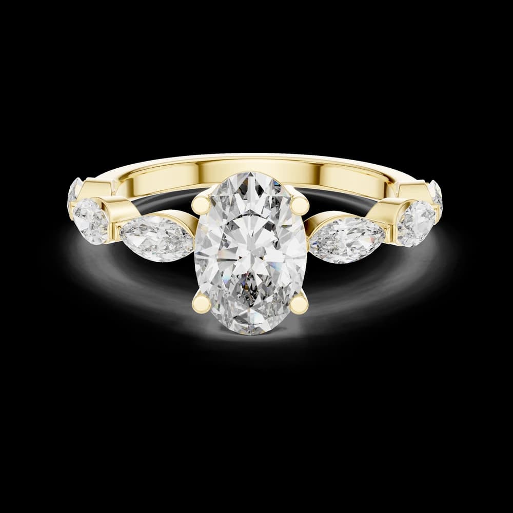 Mystic Knot Lab Grown Diamond Celtic Ring - Image 3 Mystic Knot Lab Grown Diamond Celtic Ring, view 3 of 6