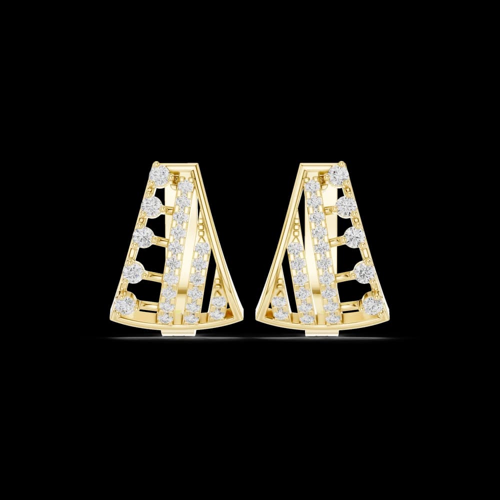 Nebula Cluster Lab Grown Diamond Earrings Dangles - Image 3 Nebula Cluster Lab Grown Diamond Earrings Dangles, view 3 of 6