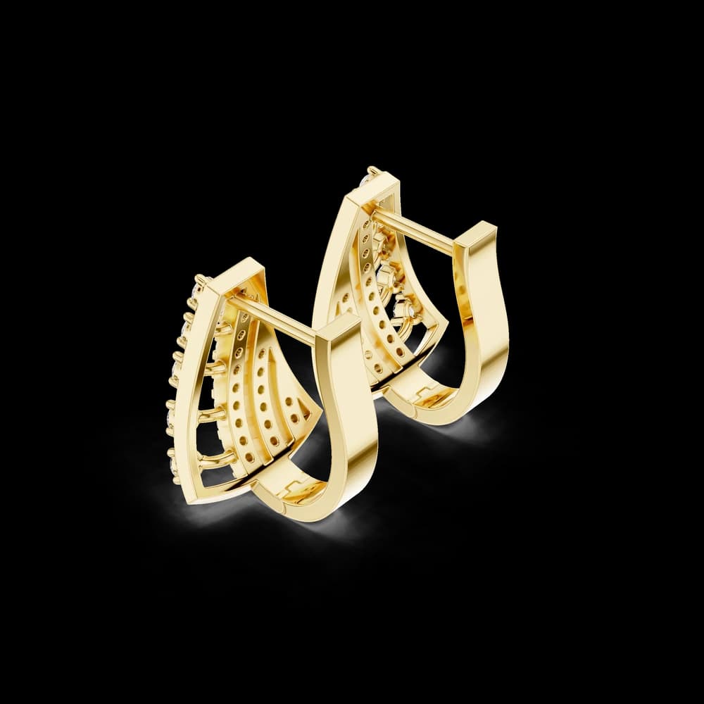 Nebula Cluster Lab Grown Diamond Earrings Dangles - Image 5 Nebula Cluster Lab Grown Diamond Earrings Dangles, view 5 of 6