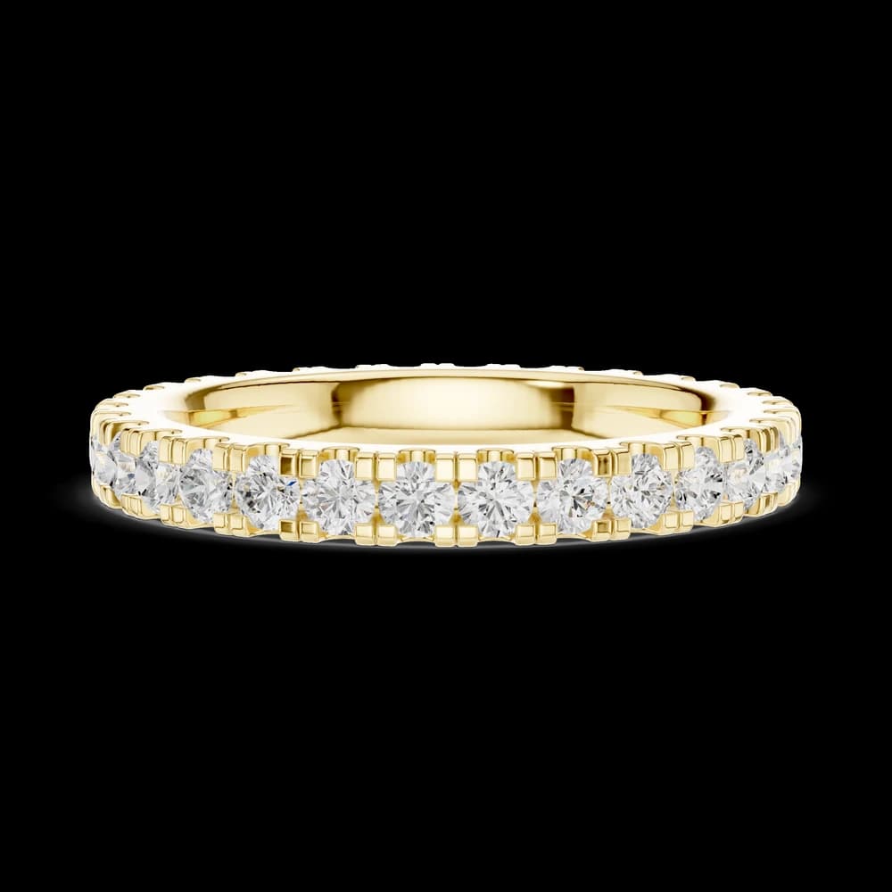 Classic Thin Shared Prong Eternity Band - Image 6 Classic Thin Shared Prong Eternity Band, view 6 of 6