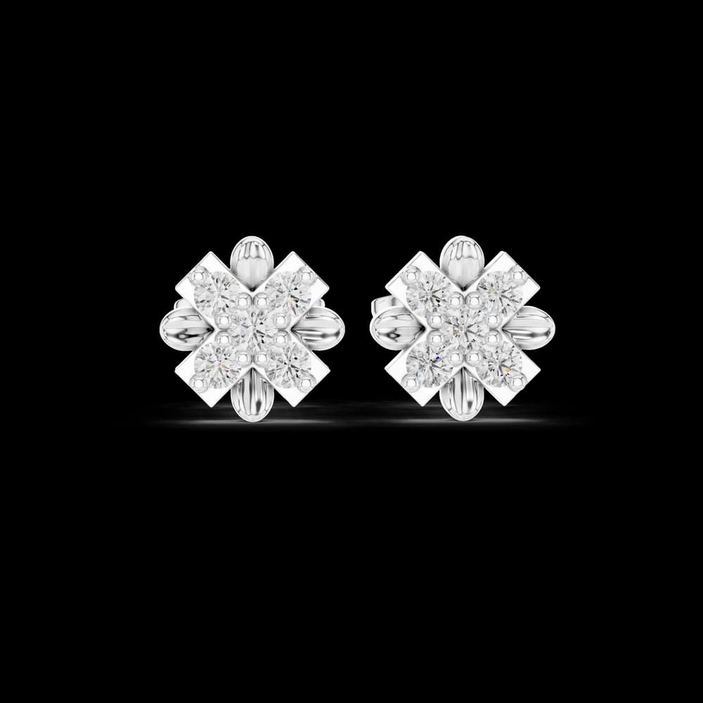 Night Fall lab grown diamond earring design - Image 3 Night Fall lab grown diamond earring design, view 3 of 6