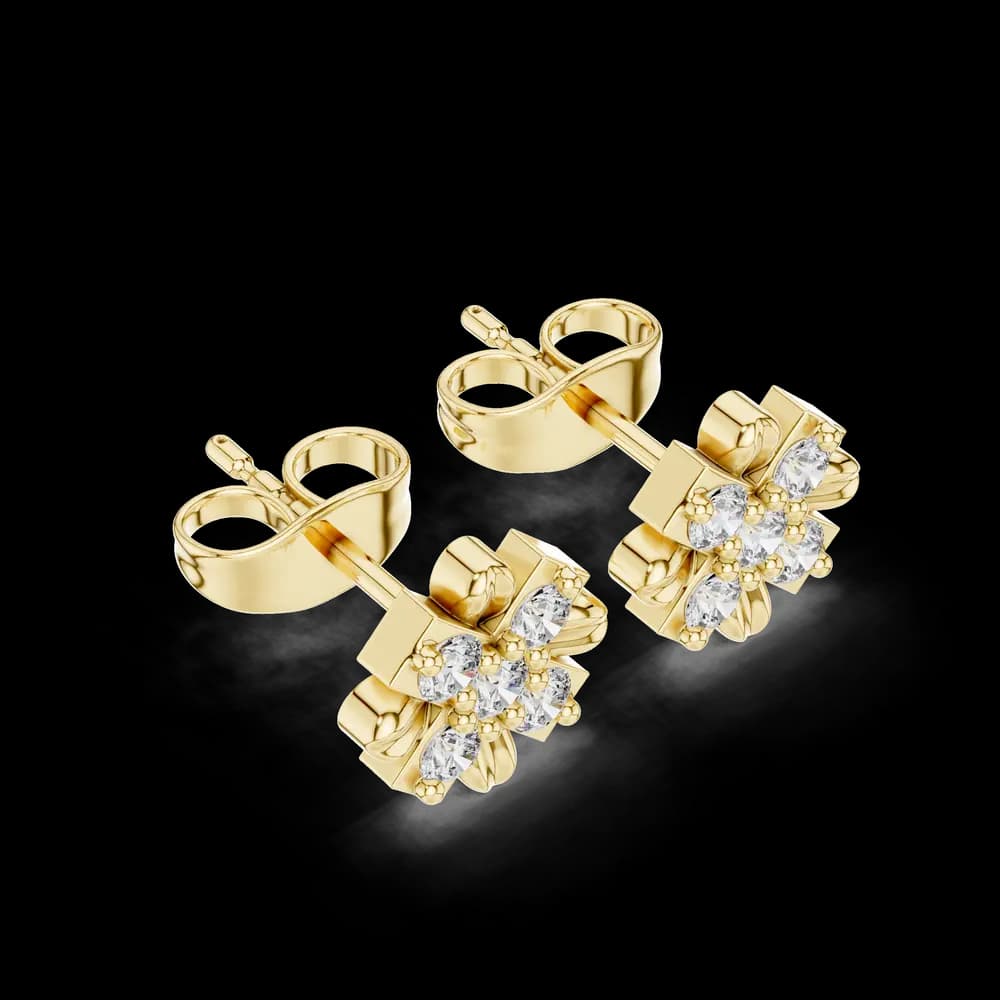 Night Fall lab grown diamond earring design - Image 5 Night Fall lab grown diamond earring design, view 5 of 6