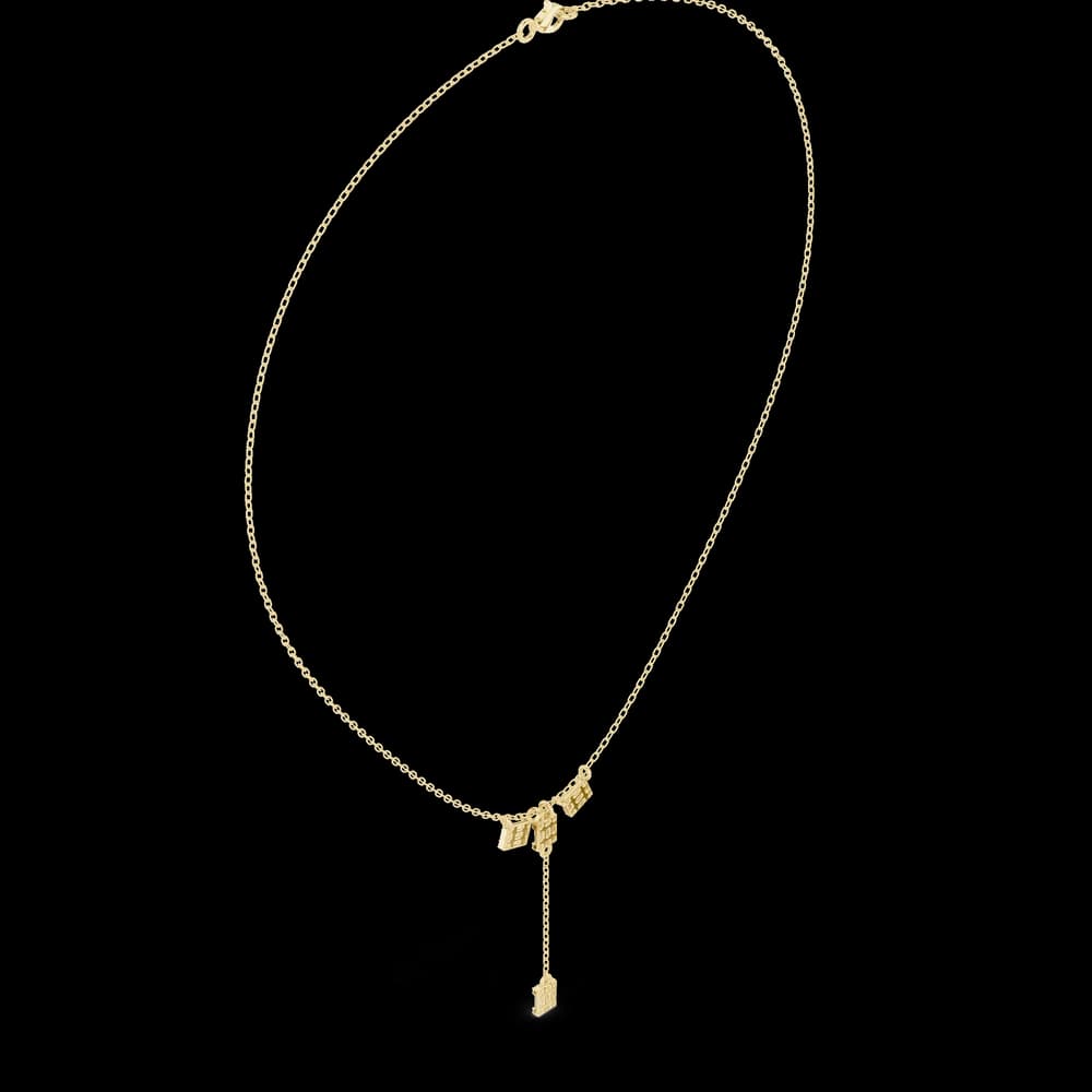 Noble Brilliant Baguette Lab Grown Necklace - Image 5 Noble Brilliant Baguette Lab Grown Necklace, view 5 of 6