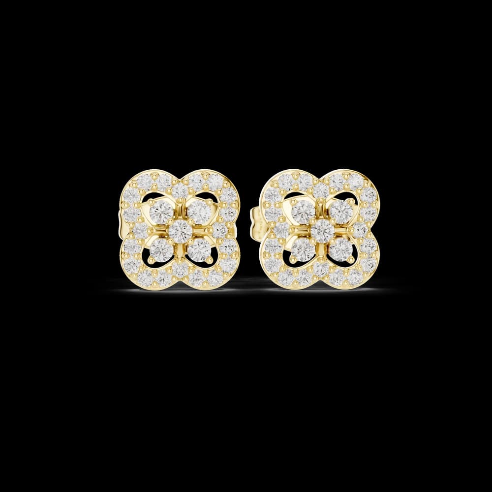 Noble Shine lab grown diamond earring design - Image 3 Noble Shine lab grown diamond earring design, view 3 of 6