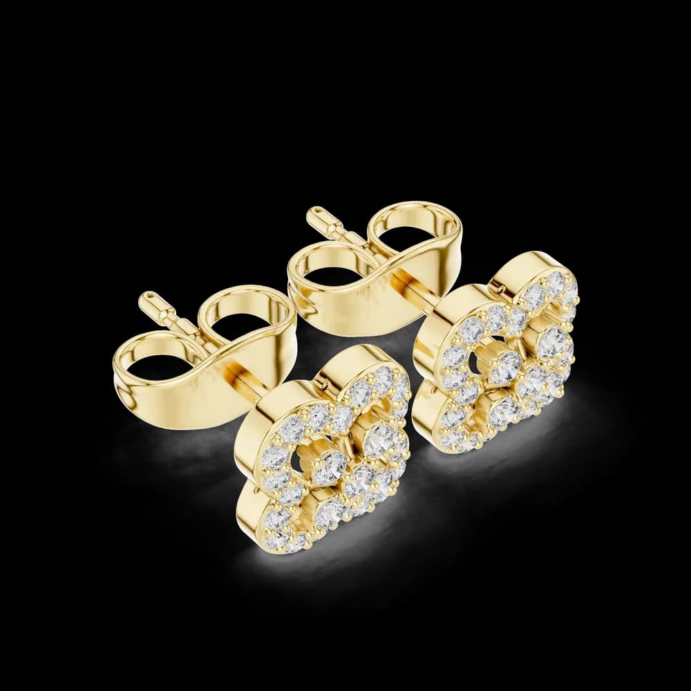 Noble Shine lab grown diamond earring design - Image 5 Noble Shine lab grown diamond earring design, view 5 of 6
