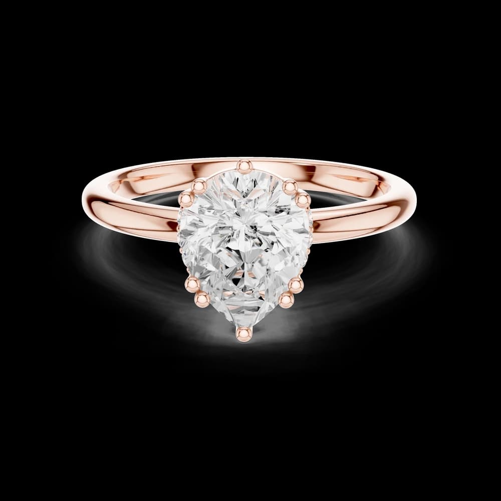 Multi Prong Pear Lab Grown Diamond Ring - Image 1 Multi Prong Pear Lab Grown Diamond Ring, view 1 of 6