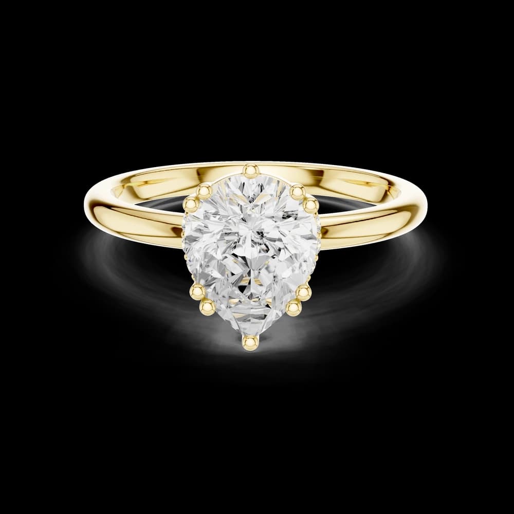 Multi Prong Pear Lab Grown Diamond Ring - Image 3 Multi Prong Pear Lab Grown Diamond Ring, view 3 of 6