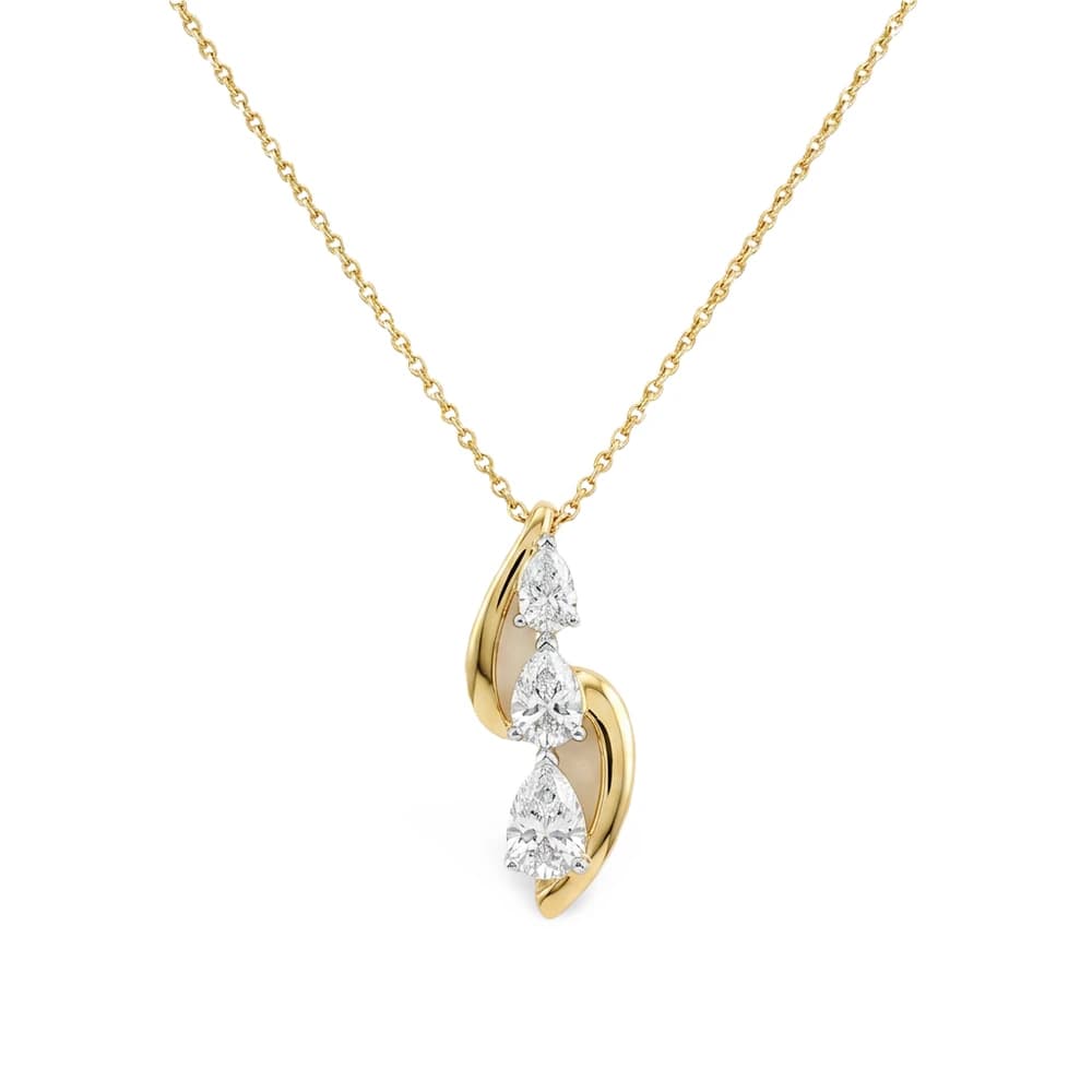 Noble Solitaire Bail Lab Grown Diamond Pendant - Image 1 Noble Solitaire Bail Lab Grown Diamond Pendant, view 1 of 4