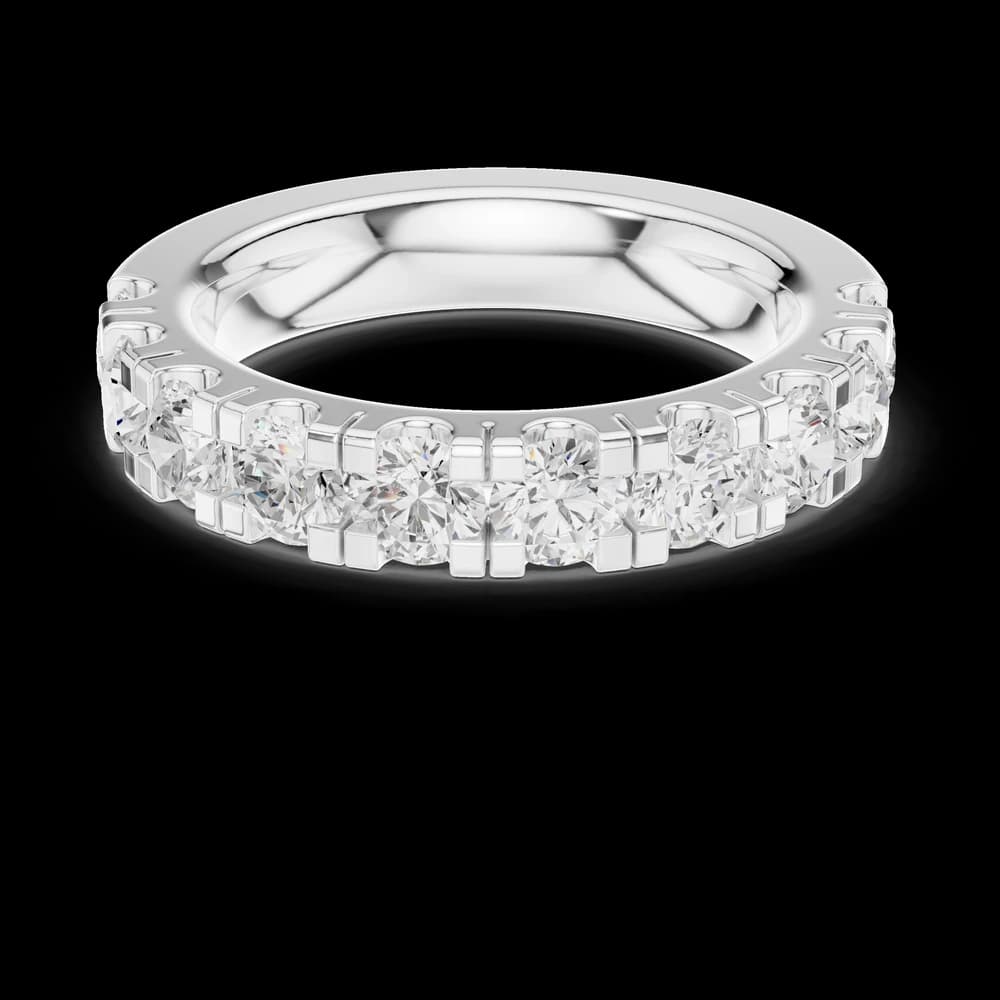 Round Stackable Lab Grown Diamond Band - Image 2 Round Stackable Lab Grown Diamond Band, view 2 of 6
