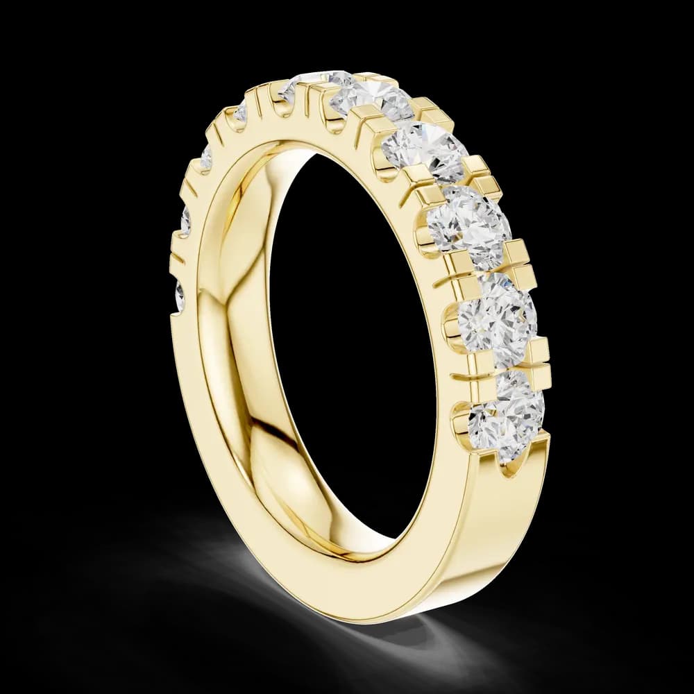 Round Stackable Lab Grown Diamond Band - Image 4 Round Stackable Lab Grown Diamond Band, view 4 of 6
