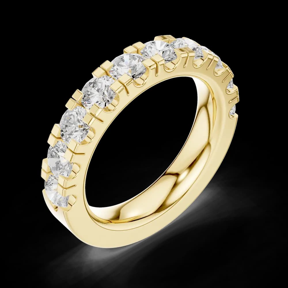 Round Stackable Lab Grown Diamond Band - Image 5 Round Stackable Lab Grown Diamond Band, view 5 of 6