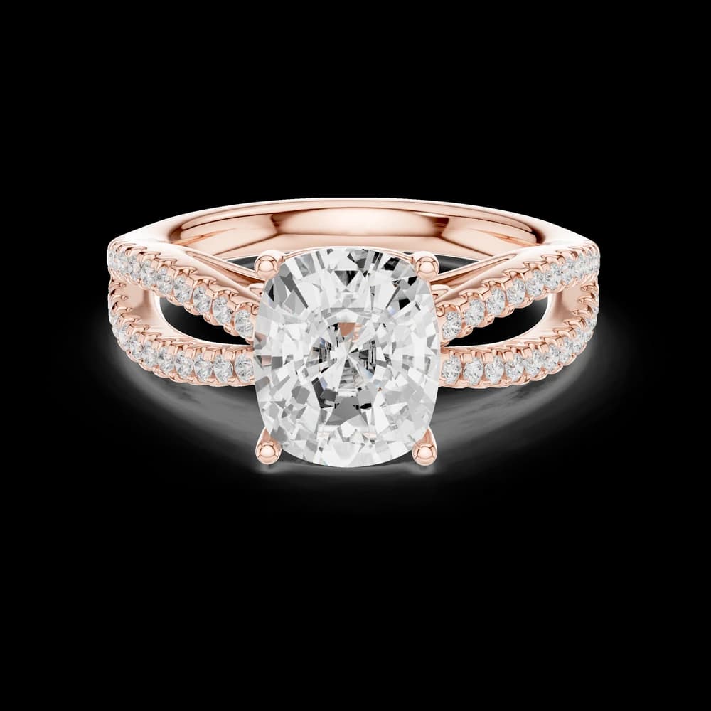 Nova Asscher Cut Art Deco Lab Grown Diamond Ring - Image 1 Nova Asscher Cut Art Deco Lab Grown Diamond Ring, view 1 of 6