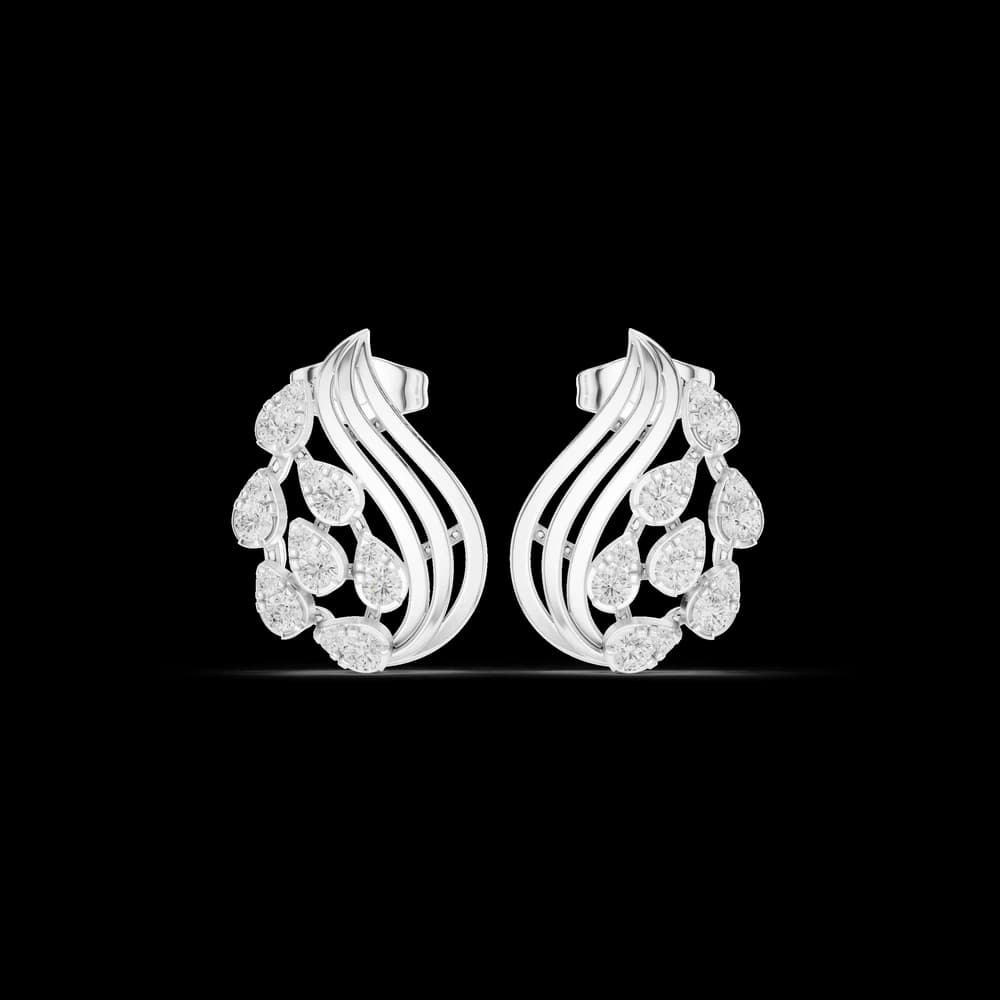 Nova Flare Lab Grown Diamond Earrings Hoops - Image 2 Nova Flare Lab Grown Diamond Earrings Hoops, view 2 of 6