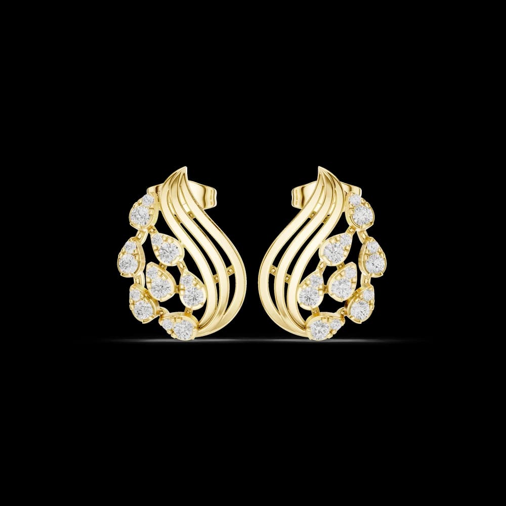 Nova Flare Lab Grown Diamond Earrings Hoops - Image 3 Nova Flare Lab Grown Diamond Earrings Hoops, view 3 of 6