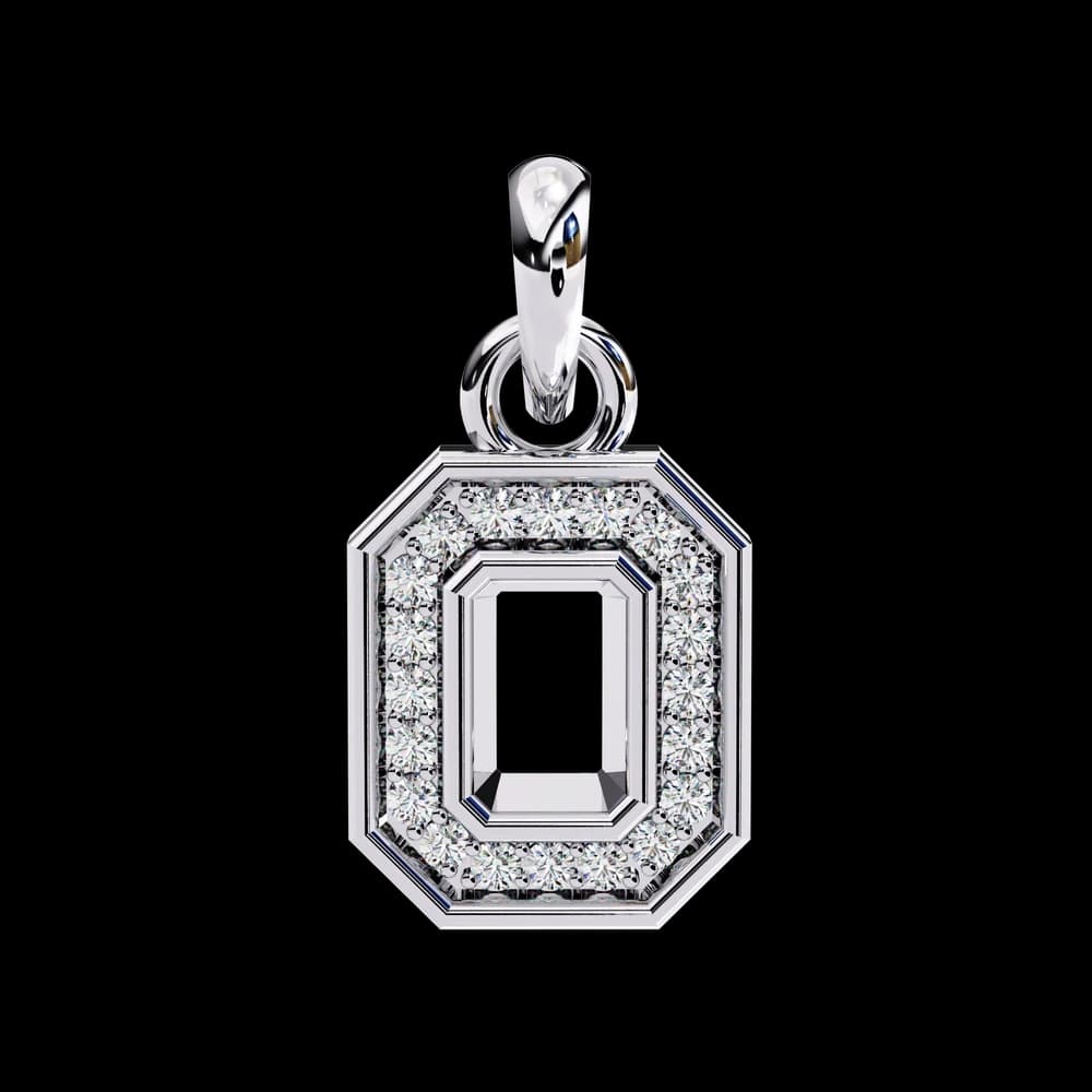 The Octavia Halo Lab Grown Diamond pendant Necklace - Image 8 The Octavia Halo Lab Grown Diamond pendant Necklace, view 8 of 12