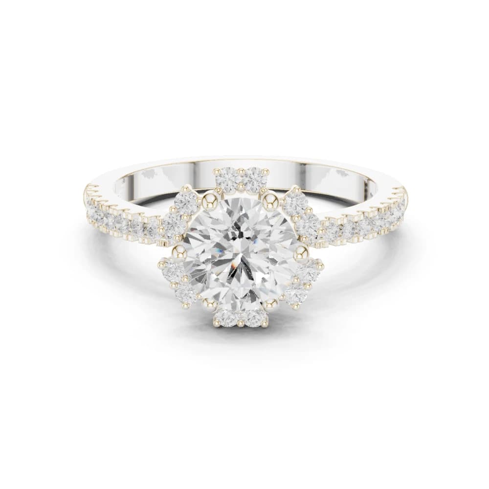 Oasis Bloom Lab Grown Diamond Octagon Halo - Image 2 Oasis Bloom Lab Grown Diamond Octagon Halo, view 2 of 9