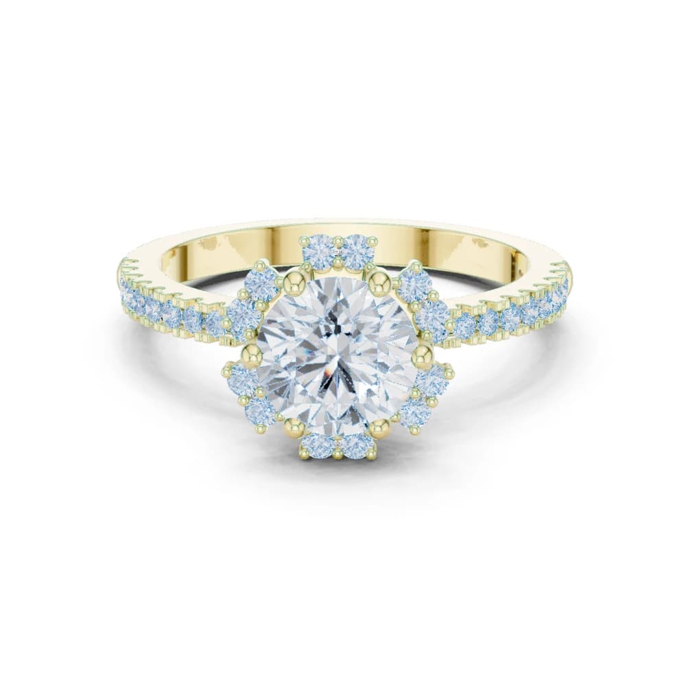 Oasis Bloom Lab Grown Diamond Octagon Halo - Image 3 Oasis Bloom Lab Grown Diamond Octagon Halo, view 3 of 9