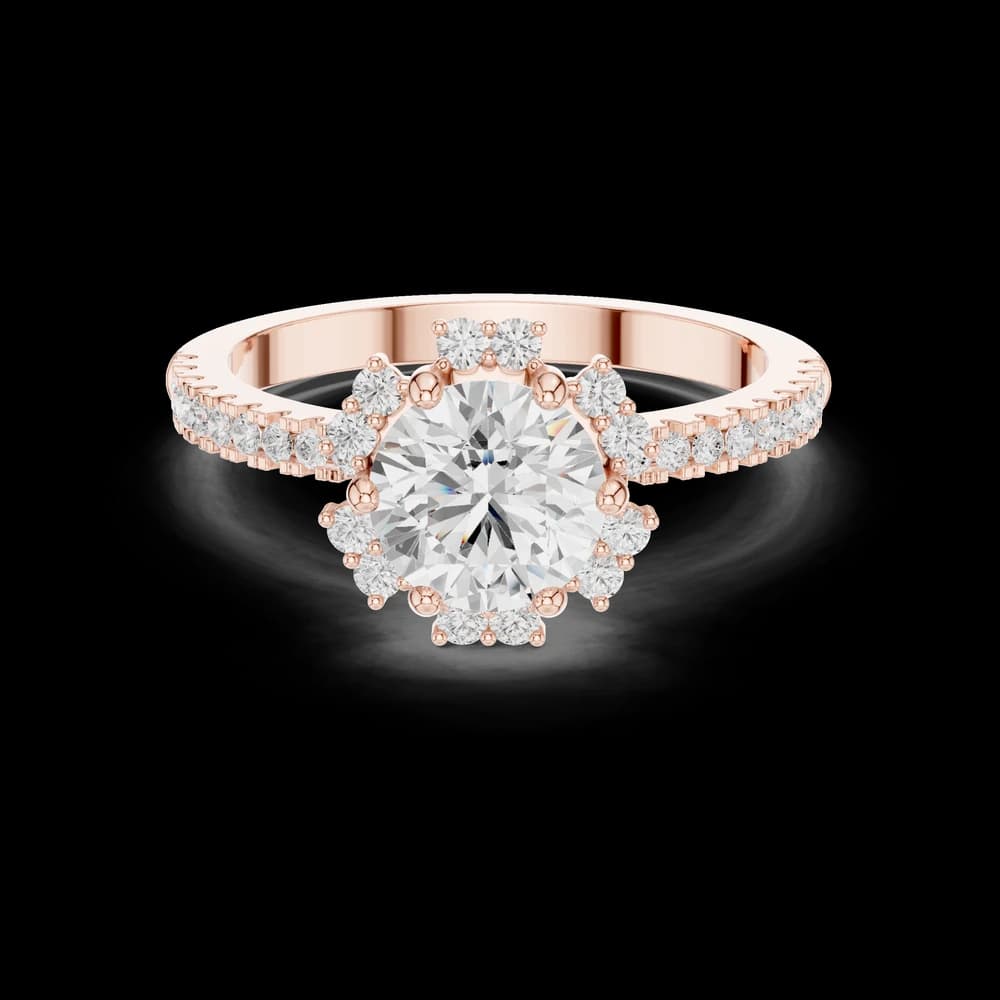 Oasis Bloom Lab Grown Diamond Octagon Halo - Image 4 Oasis Bloom Lab Grown Diamond Octagon Halo, view 4 of 9