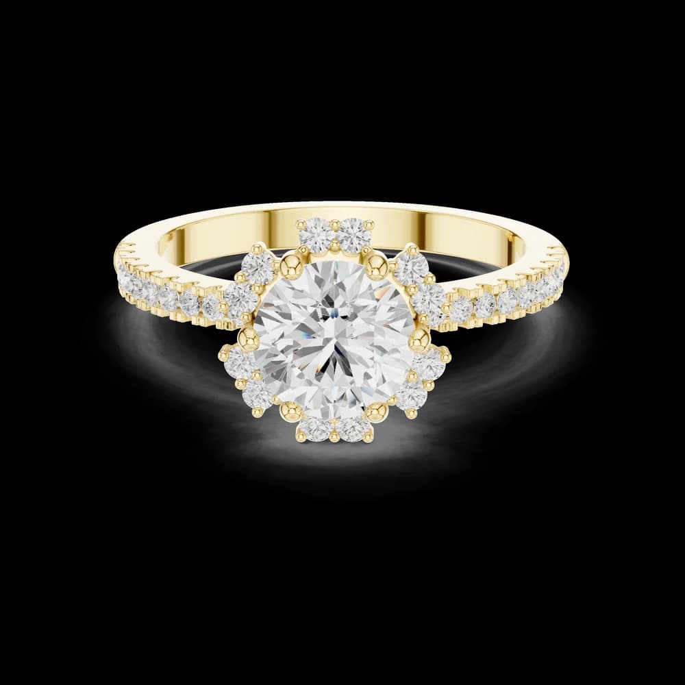 Oasis Bloom Lab Grown Diamond Octagon Halo - Image 6 Oasis Bloom Lab Grown Diamond Octagon Halo, view 6 of 9