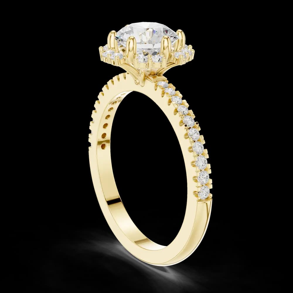 Oasis Bloom Lab Grown Diamond Octagon Halo - Image 7 Oasis Bloom Lab Grown Diamond Octagon Halo, view 7 of 9
