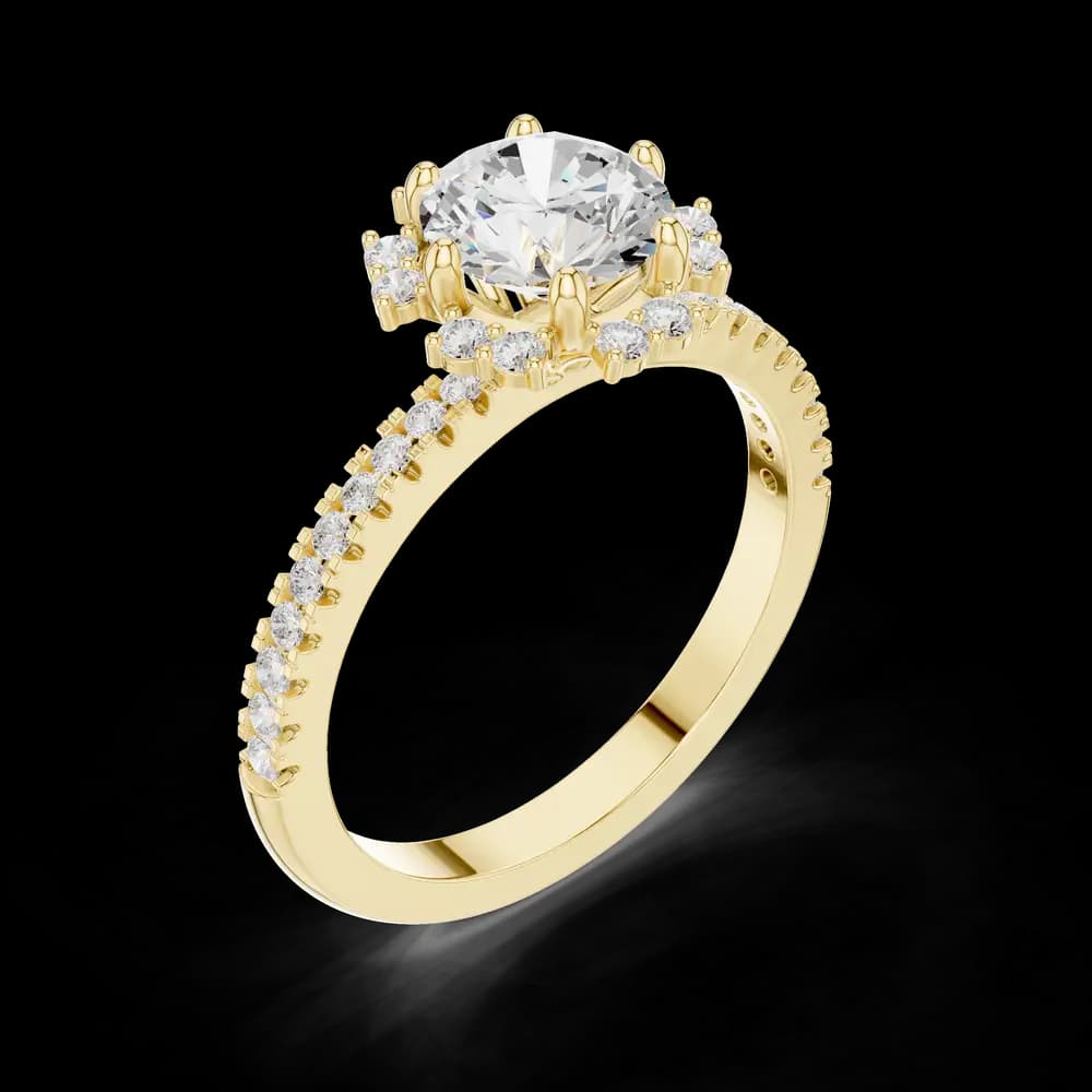 Oasis Bloom Lab Grown Diamond Octagon Halo - Image 8 Oasis Bloom Lab Grown Diamond Octagon Halo, view 8 of 9