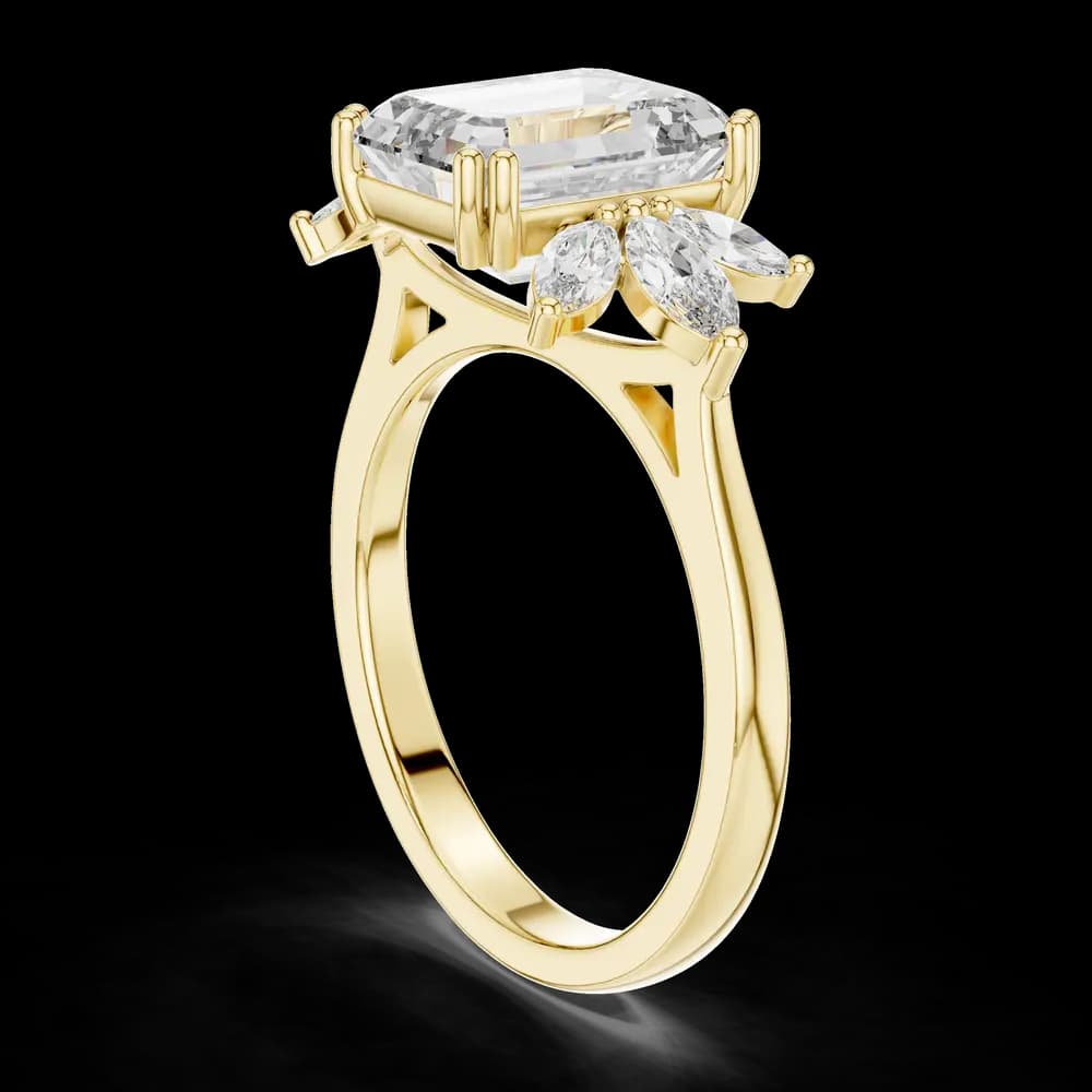 Oasis Bloom Lab Grown Diamond Oval Ring - Image 4 Oasis Bloom Lab Grown Diamond Oval Ring, view 4 of 6