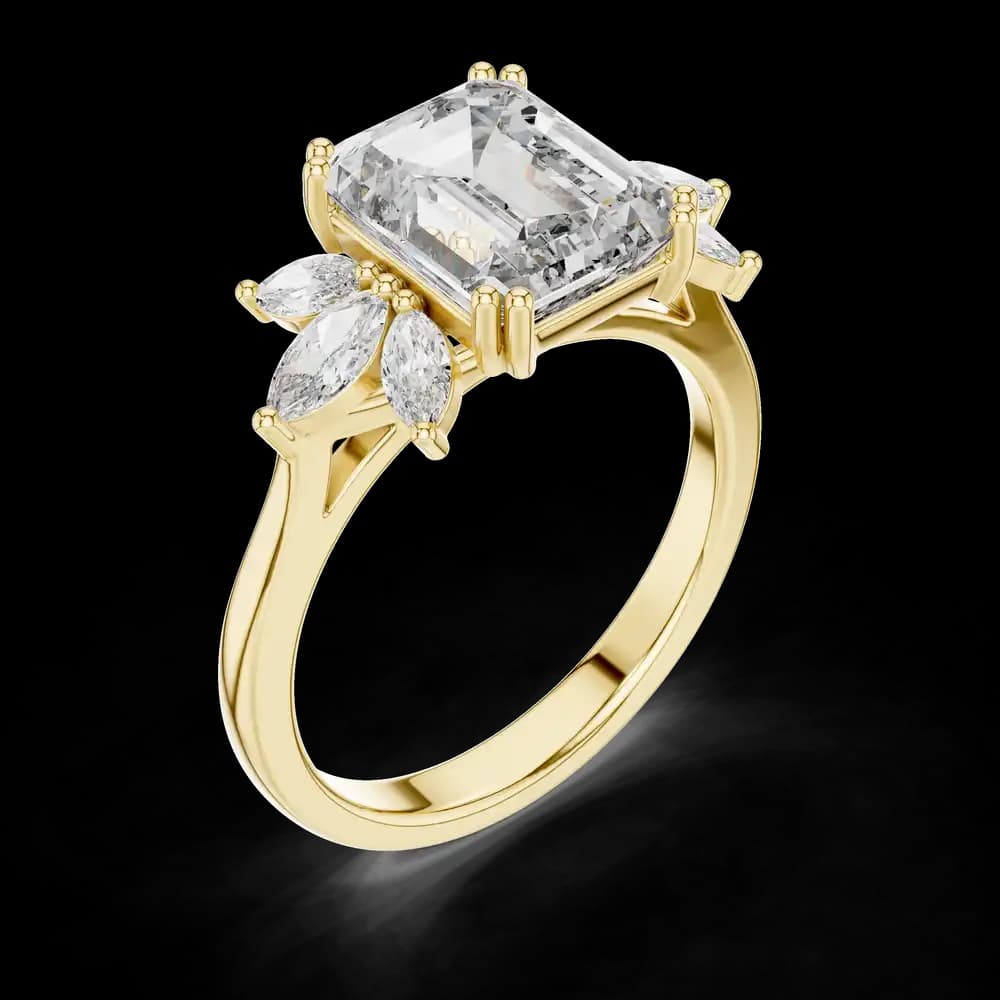Oasis Bloom Lab Grown Diamond Oval Ring - Image 5 Oasis Bloom Lab Grown Diamond Oval Ring, view 5 of 6