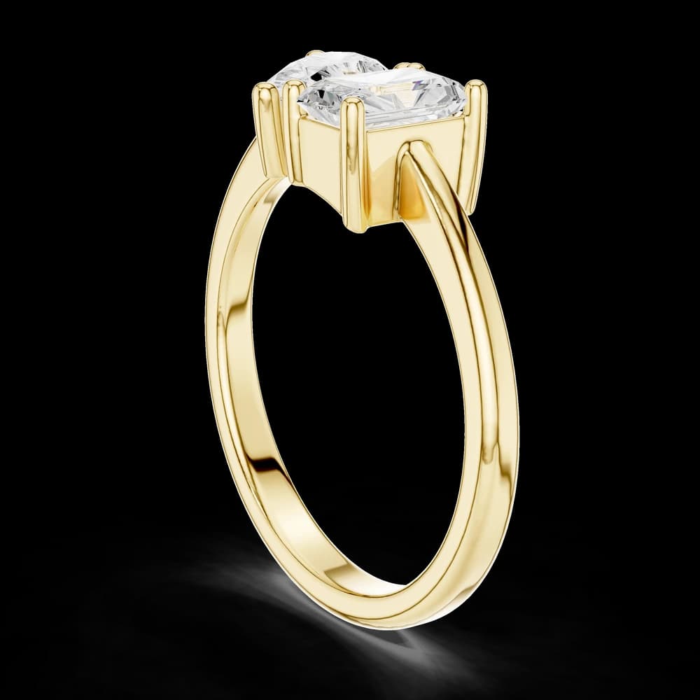 Radiant-Pear Dual Lab Grown Diamond Ring - Image 4 Radiant-Pear Dual Lab Grown Diamond Ring, view 4 of 6