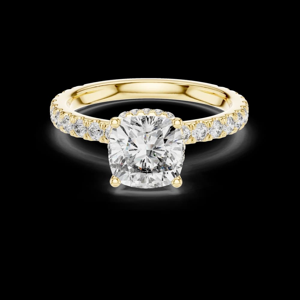 Ocean Breeze Lab Grown Diamond Scalloped Ring - Image 3 Ocean Breeze Lab Grown Diamond Scalloped Ring, view 3 of 6