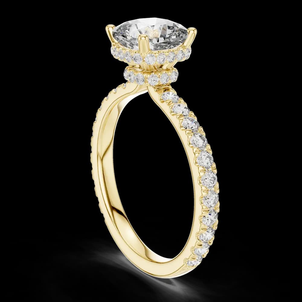 Ocean Breeze Lab Grown Diamond Scalloped Ring - Image 4 Ocean Breeze Lab Grown Diamond Scalloped Ring, view 4 of 6