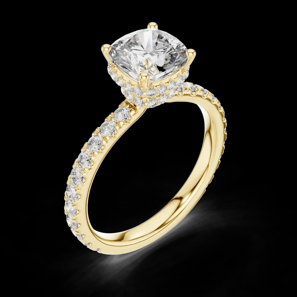 Ocean Breeze Lab Grown Diamond Scalloped Ring - Image 5 Ocean Breeze Lab Grown Diamond Scalloped Ring, view 5 of 6