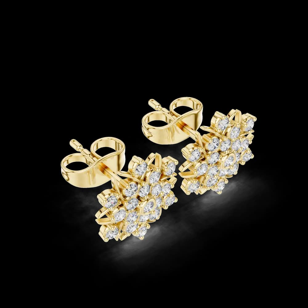 Ocean Pearl lab grown diamond earring design - Image 5 Ocean Pearl lab grown diamond earring design, view 5 of 6