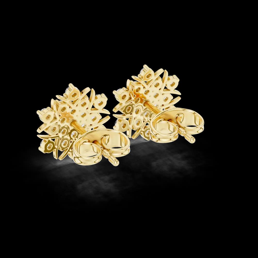 Ocean Pearl lab grown diamond earring design - Image 6 Ocean Pearl lab grown diamond earring design, view 6 of 6