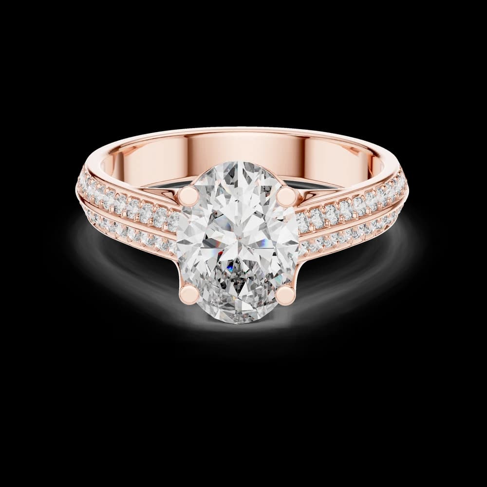 Ocean Tide Lab Grown Diamond Wave Ring - Image 1 Ocean Tide Lab Grown Diamond Wave Ring, view 1 of 6