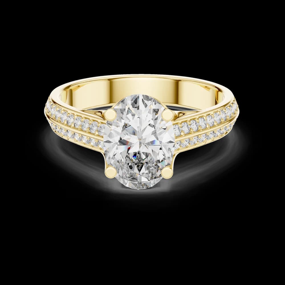 Ocean Tide Lab Grown Diamond Wave Ring - Image 3 Ocean Tide Lab Grown Diamond Wave Ring, view 3 of 6