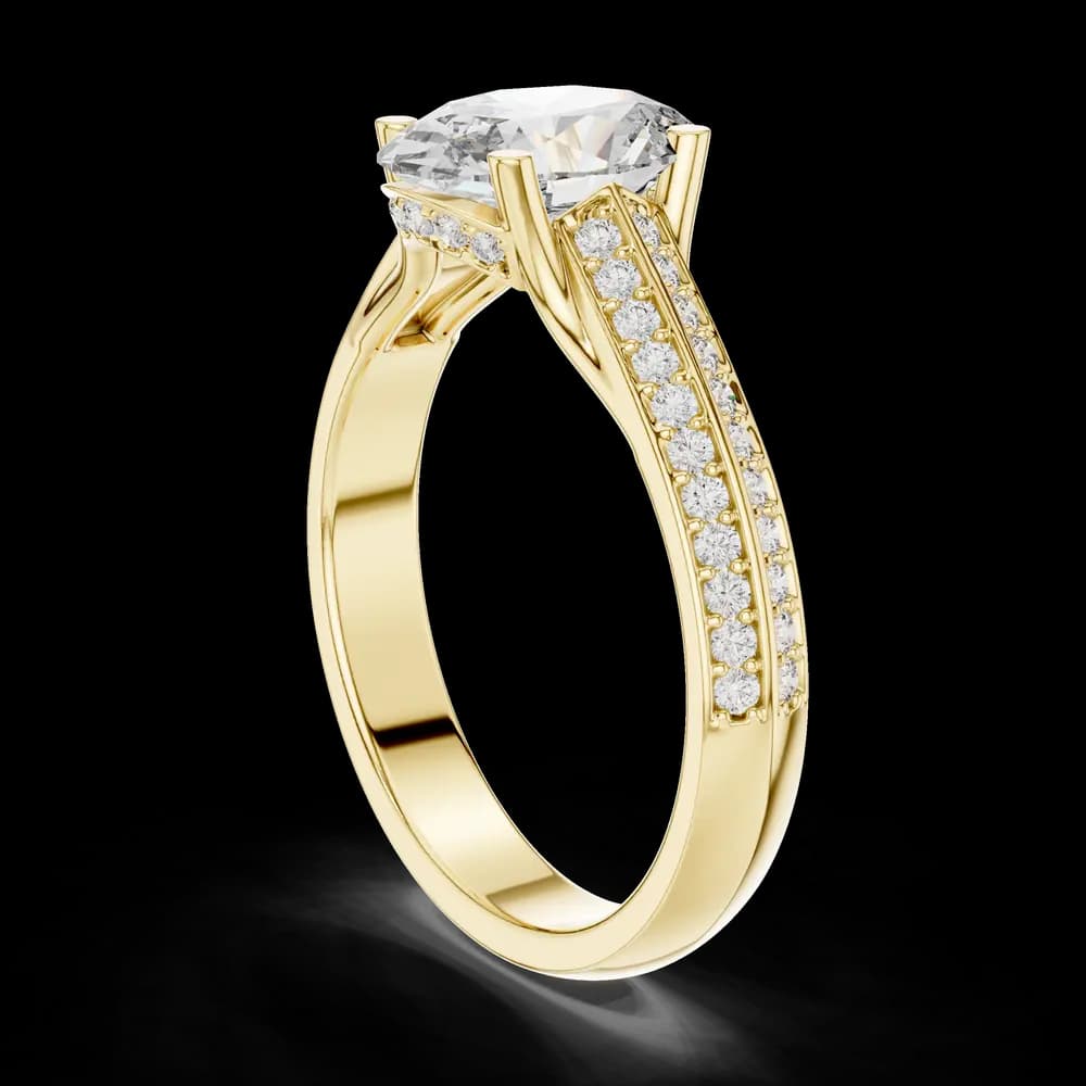 Ocean Tide Lab Grown Diamond Wave Ring - Image 4 Ocean Tide Lab Grown Diamond Wave Ring, view 4 of 6