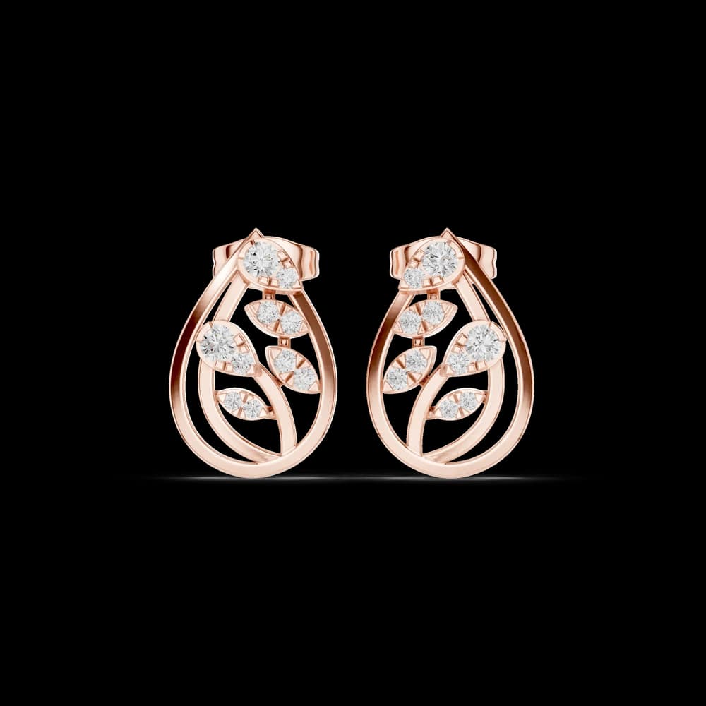 Oceanic Breeze Lab Grown Diamond Earrings Accents - Image 1 Oceanic Breeze Lab Grown Diamond Earrings Accents, view 1 of 6