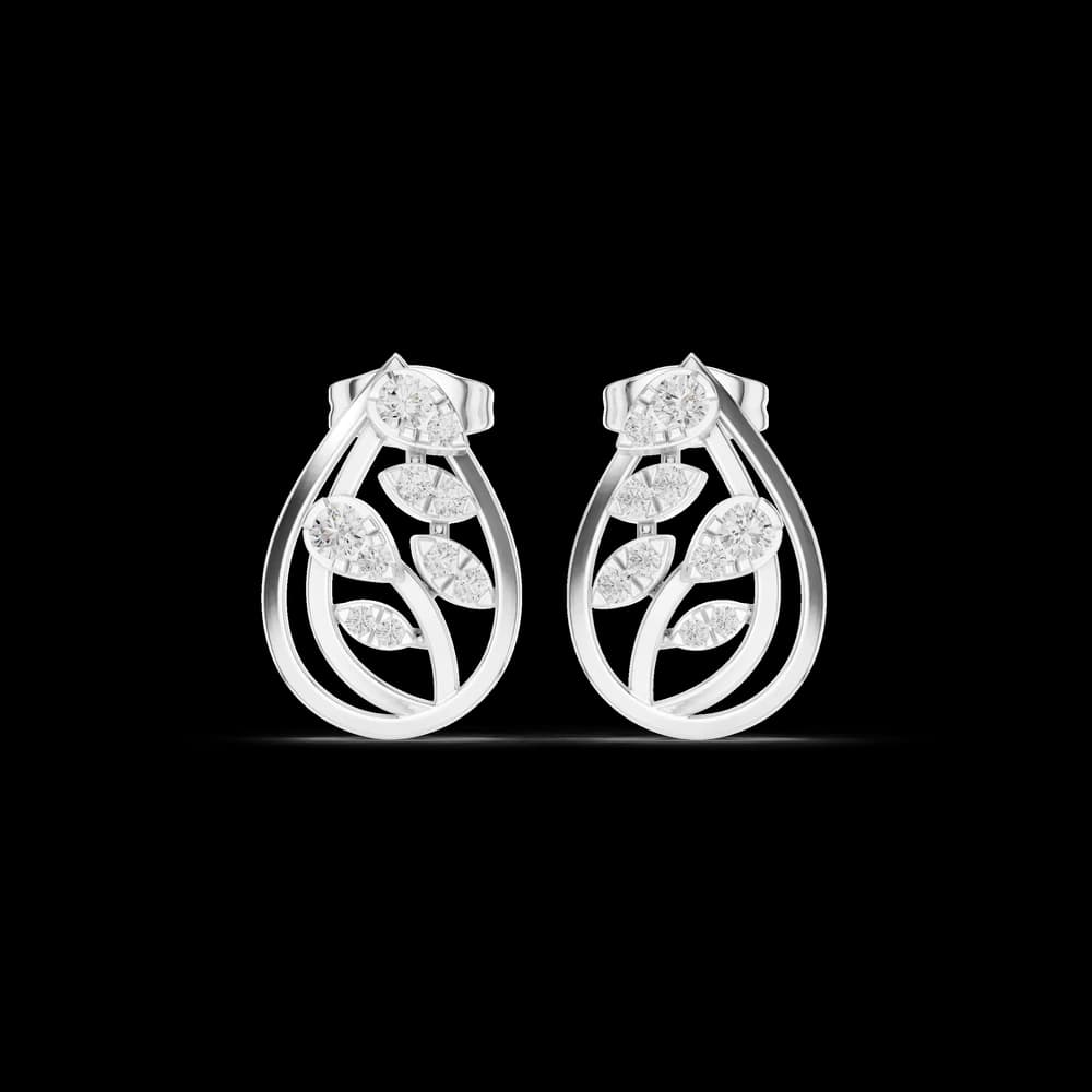 Oceanic Breeze Lab Grown Diamond Earrings Accents - Image 2 Oceanic Breeze Lab Grown Diamond Earrings Accents, view 2 of 6