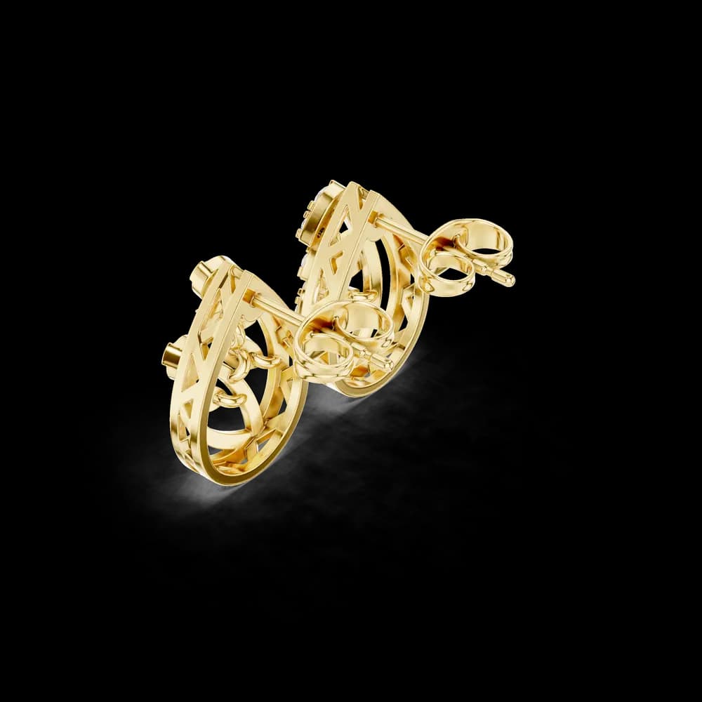 Oceanic Breeze Lab Grown Diamond Earrings Accents - Image 5 Oceanic Breeze Lab Grown Diamond Earrings Accents, view 5 of 6