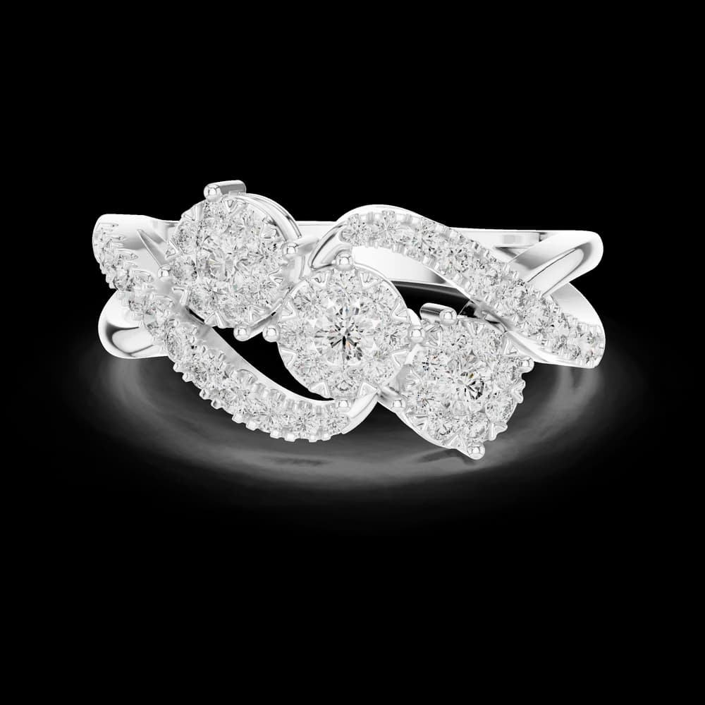 Opalescent lab grown diamond women's ring - Image 2 Opalescent lab grown diamond women's ring, view 2 of 6