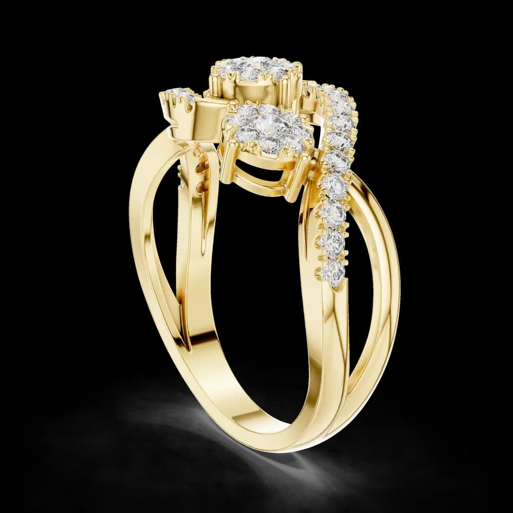 Opalescent lab grown diamond women's ring - Image 4 Opalescent lab grown diamond women's ring, view 4 of 6