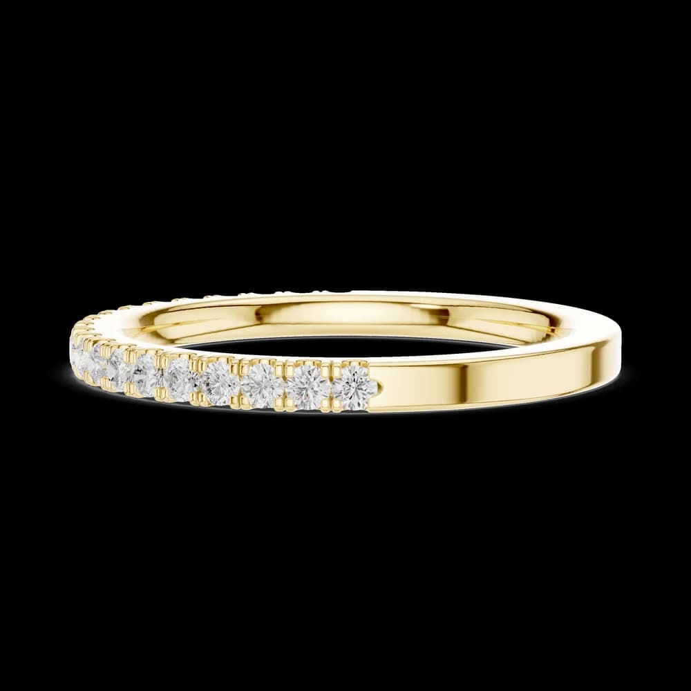 Minimalist Micro Pave Accent Band - Image 6 Minimalist Micro Pave Accent Band, view 6 of 6