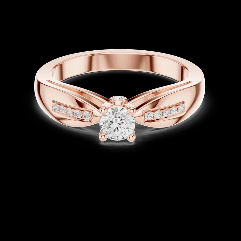 Classic Channel Accent Lab Grown Diamond Ring - Image 1 Classic Channel Accent Lab Grown Diamond Ring, view 1 of 6