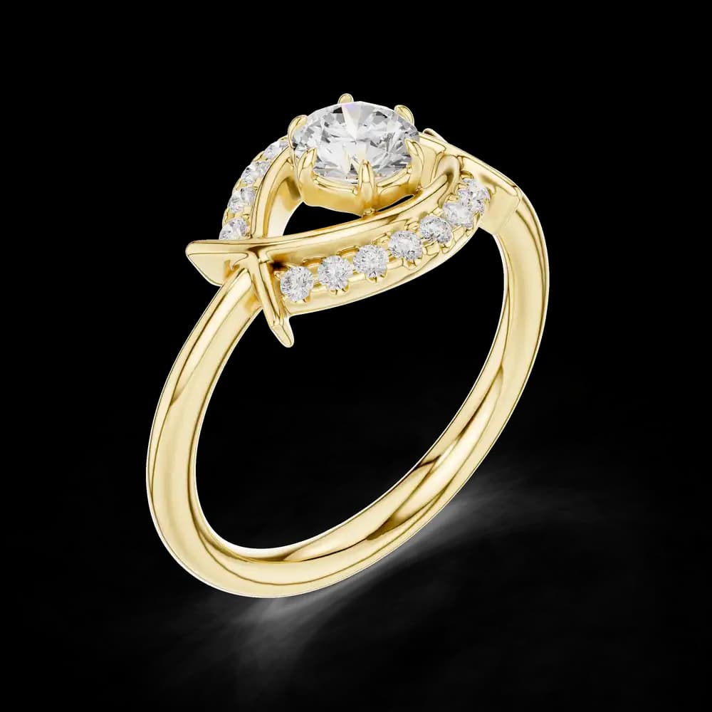 Orion Opal Lab Grown Diamond Ring - Image 5 Orion Opal Lab Grown Diamond Ring, view 5 of 6
